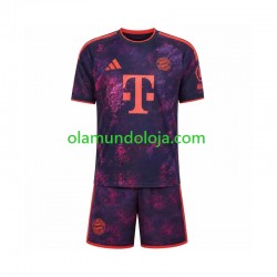 Camisola Bayern de Munique Criança Equipamento Terceiro 2026-2027 Manga Curta
